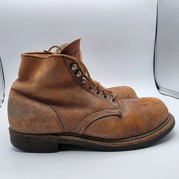 Red Wing USA Blacksmith Mens Size 6 D Brown Lace Up Boots Work Wear Casual - Picture 13 of 14